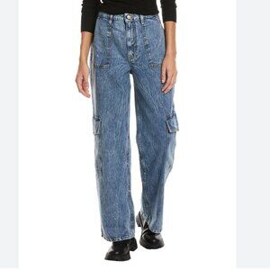 Ganni Crinkle Agni Cargo Jeans